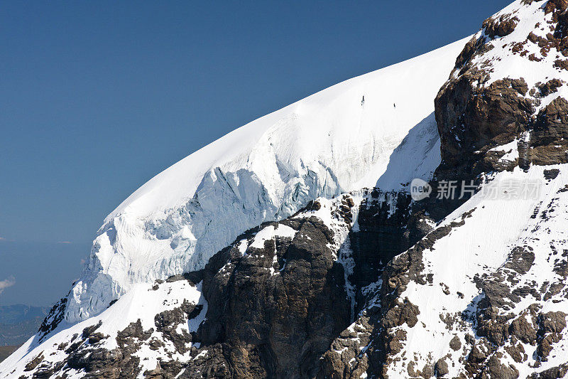 M ?nch冰川，瑞士阿尔卑斯山